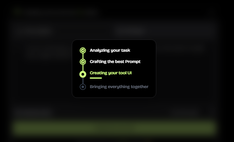 AI generating optimized prompts